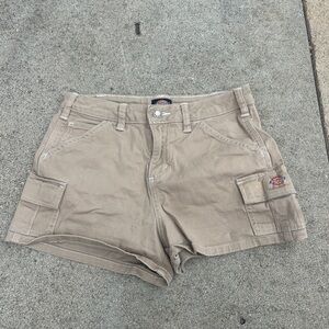 Dickies Women's Khaki Cargo Shorts